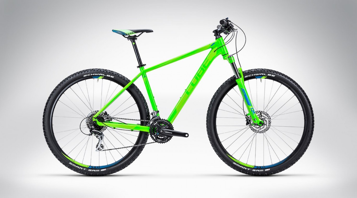 Cube Aim SL 29 2015 Green and Blue Hardtail Mountain Bike 29er
