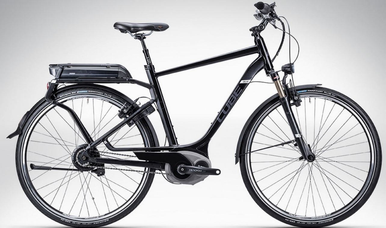 Cube Delhi Hybrid Pro Black 2015 Hybrid Electric Bike