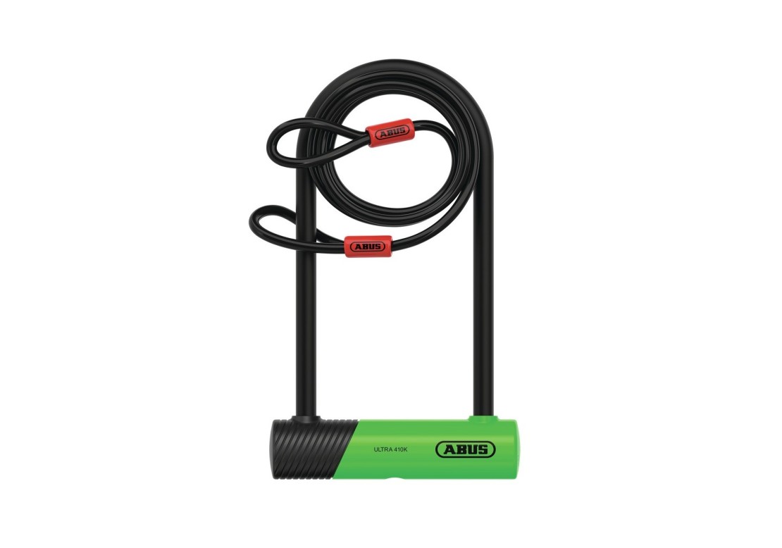 Abus Ultra 410K + Cobra - Silver Sold Secure U-Lock 2026 Accessories  (click to zoom)