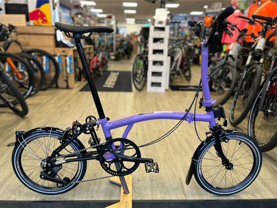 Brompton P Line Urban Mid - 4 Speed - Pop Lilac Matt 2024 Folding