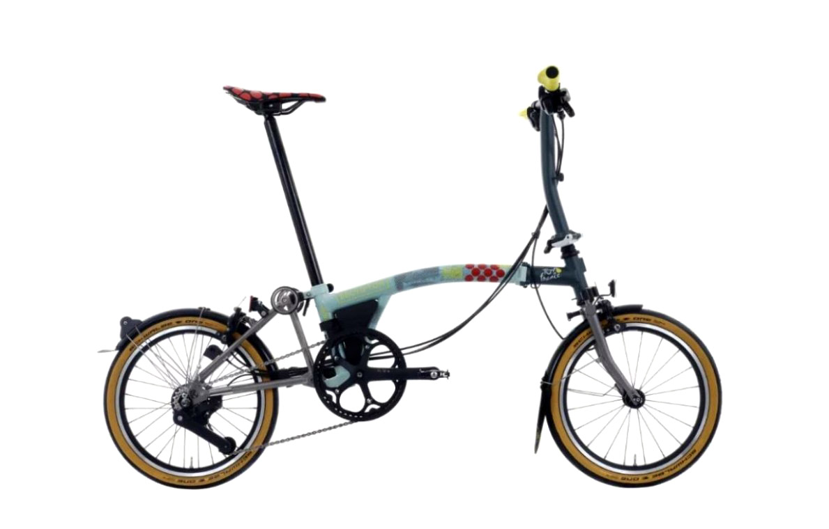 Brompton x Tour de France P Line  2025 Folding Bike  (click to zoom)
