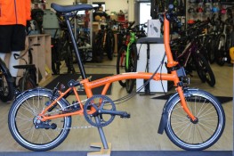 Brompton C Line Explore Low - Sunset Orange 2024 Folding Bike Folding Bike