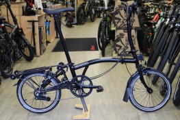 Brompton C Line Explore Mid + Rack - Black 2025 Folding Bike Folding Bike