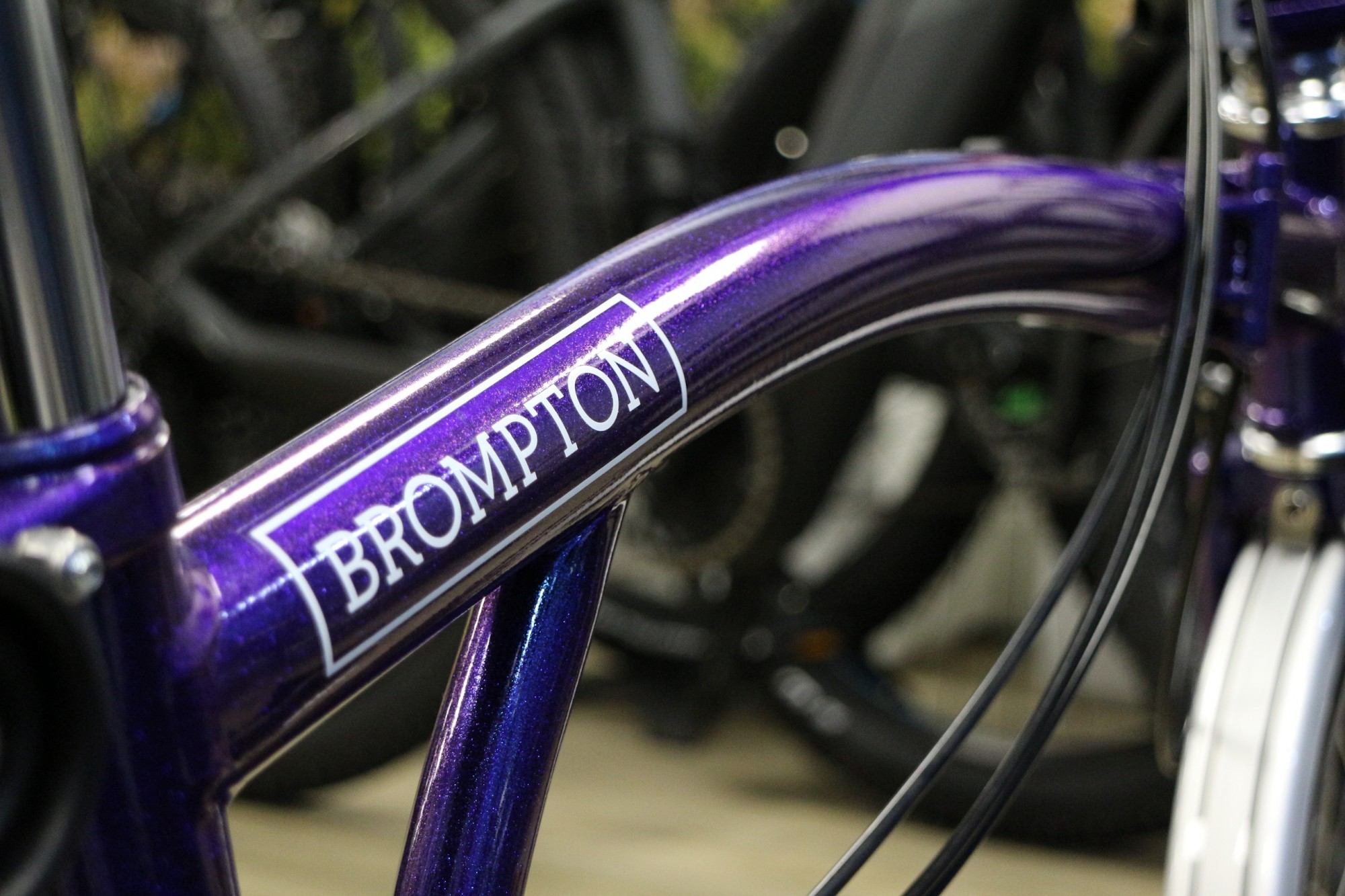purple metallic brompton