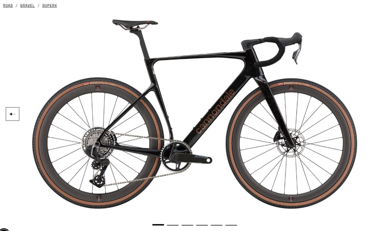 Cannondale SuperX Carbon 1 Gravel 2025 Road Bike (click to zoom)