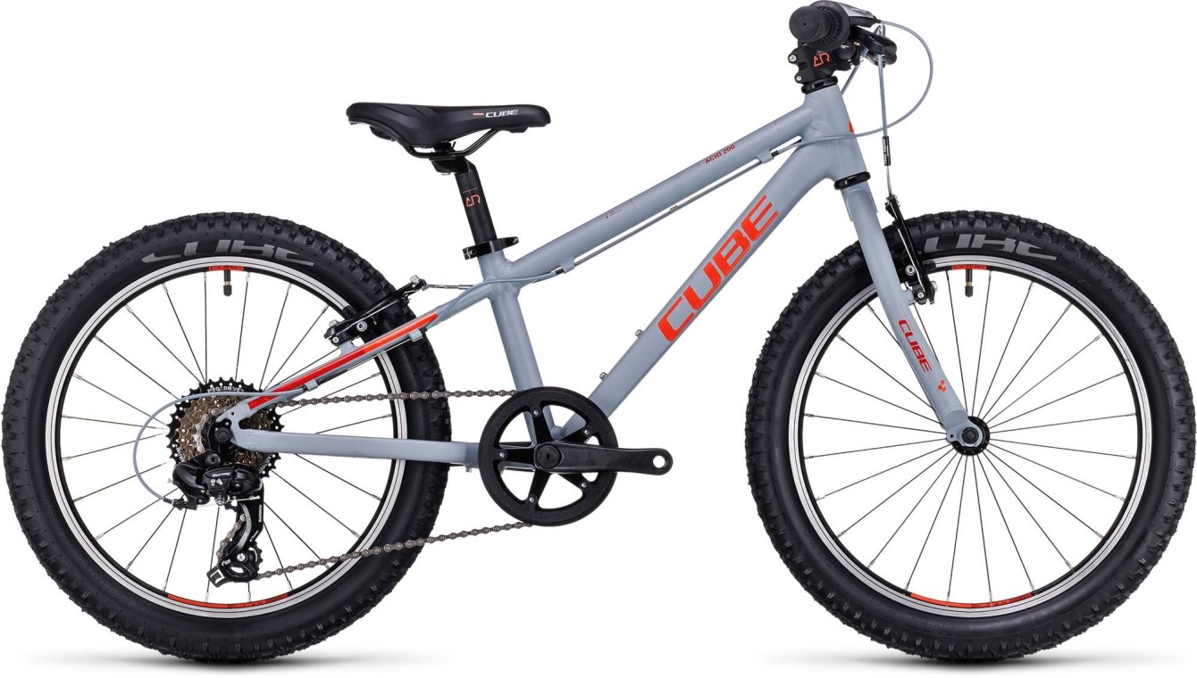 Cube Acid 200 Hardtail Mountain Bike, Grey & Red 2023