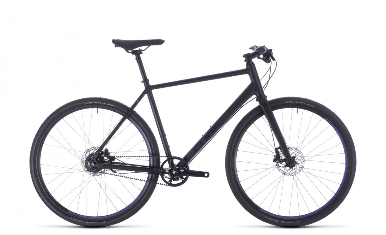 black and purple mountain bike