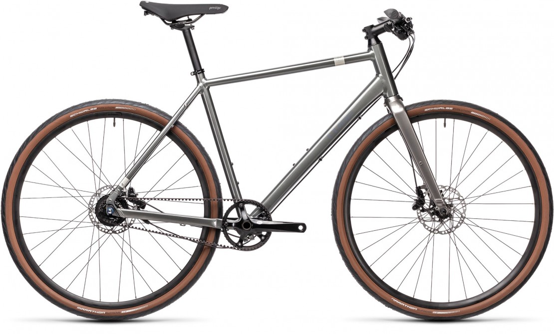 Cube Editor Hard Tail Hybrid Bike, Grey & Silver 2021