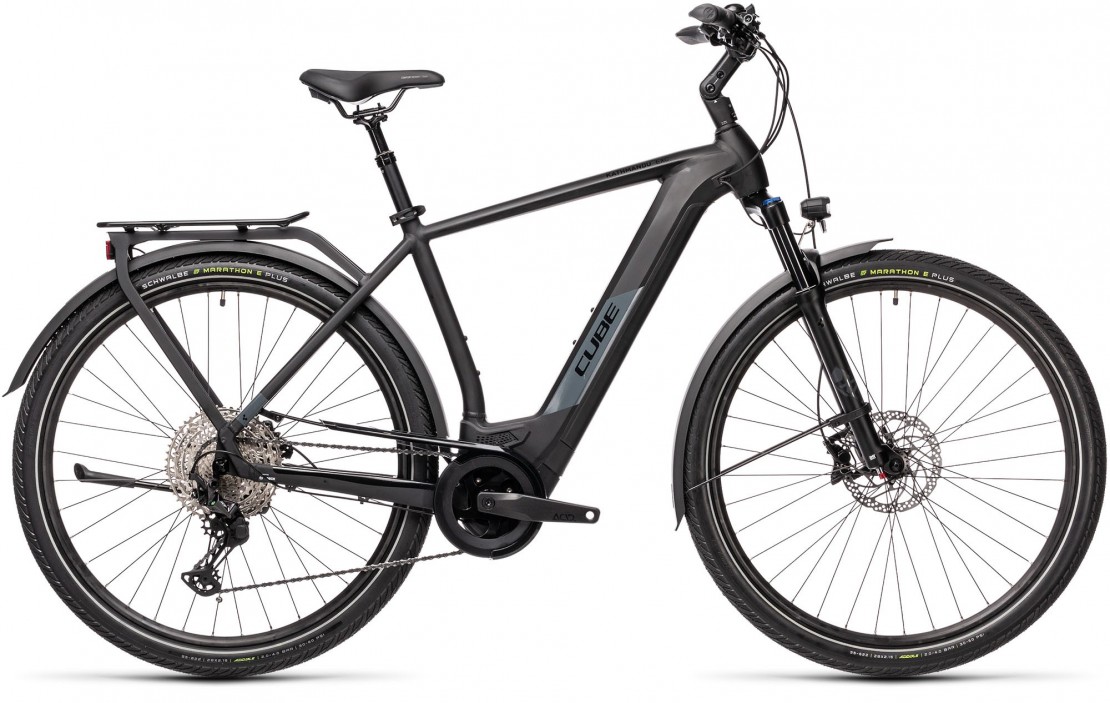 Cube Kathmandu Hybrid EXC 625 Hybrid E-Bike, Black & Grey 2021
