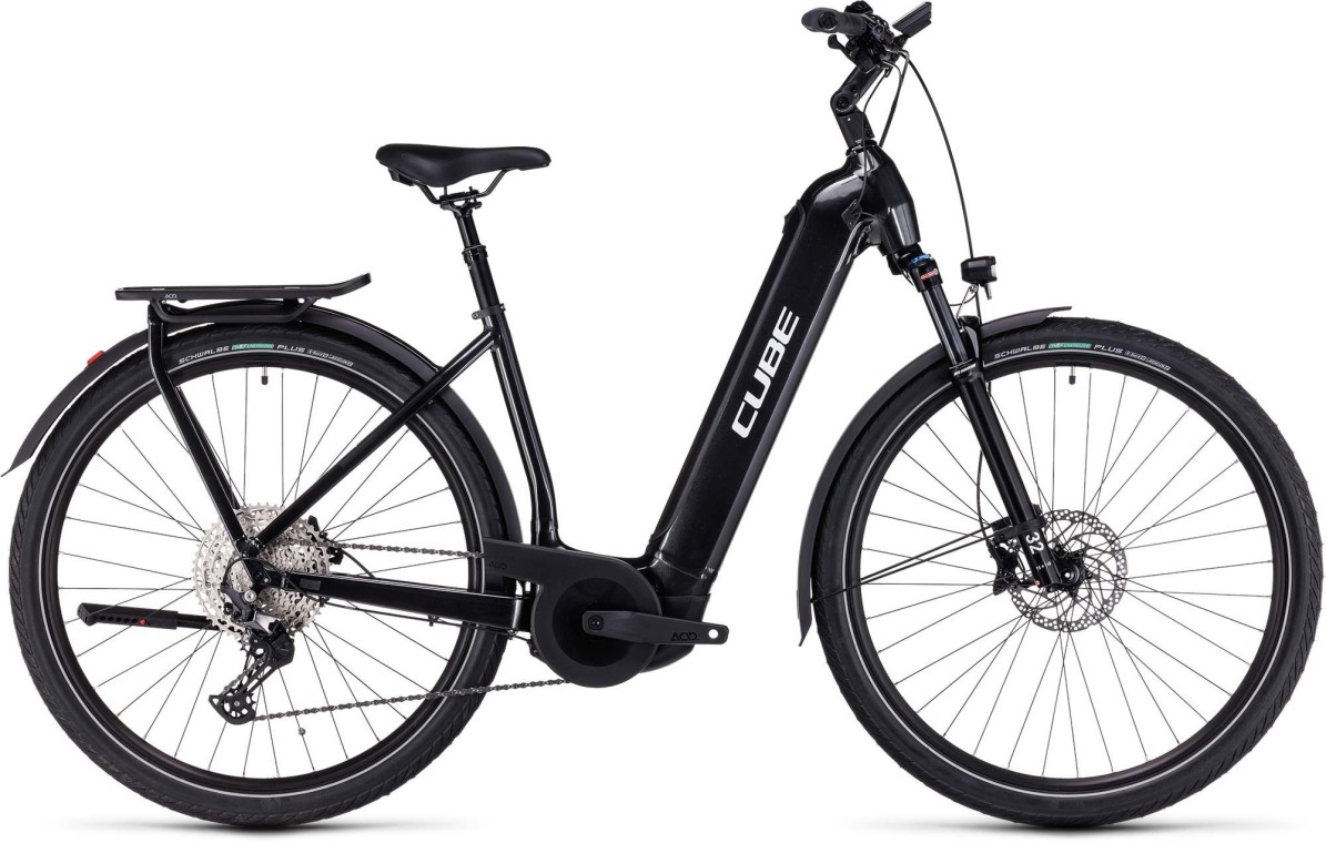 Cube Kathmandu Hybrid EXC 750 EE Electric Hybrid Bike, Grey & Silver 2023