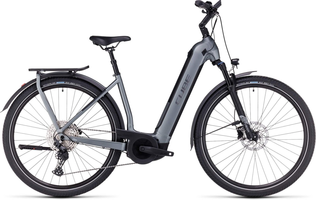 Cube Kathmandu Hybrid Pro 750 EE Electric Hybrid Bike, Flash Grey & Black 2023
