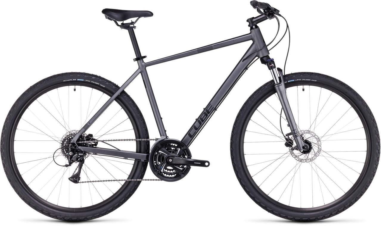 Cube Nature Hybrid Bike, Graphite & Black 2023