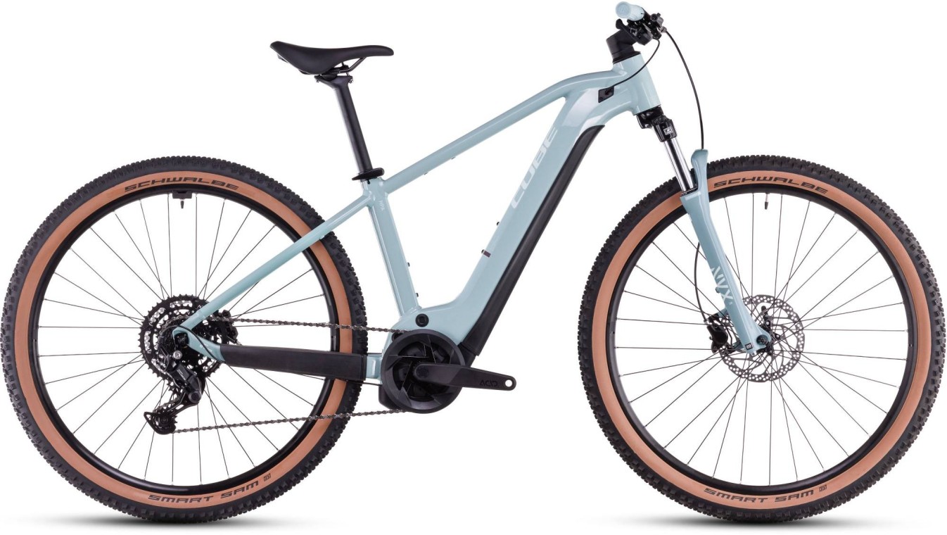 Cube Reaction Hybrid Performance 500 Electric Hardtail Mountain Bike, Skylight-blue White 2025