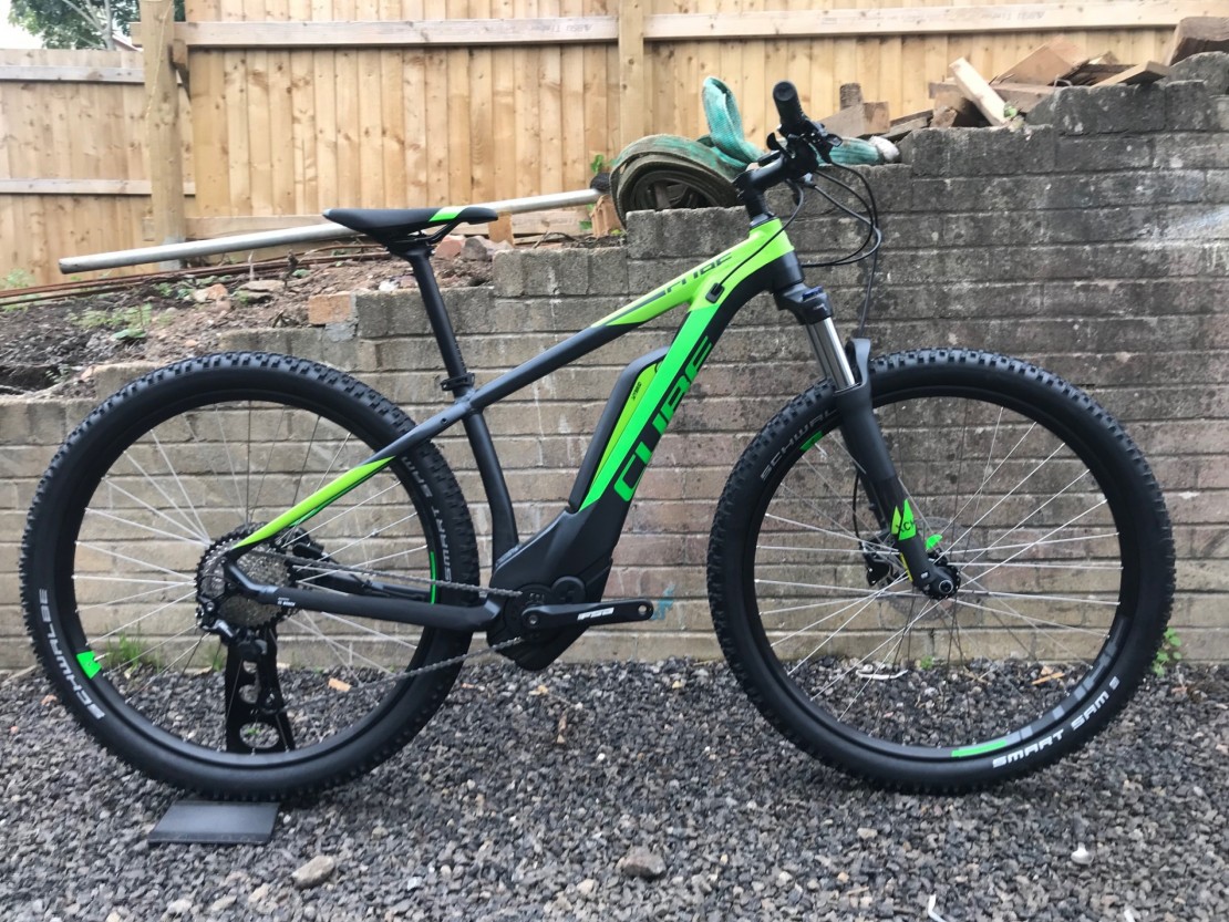 cube electric bike green