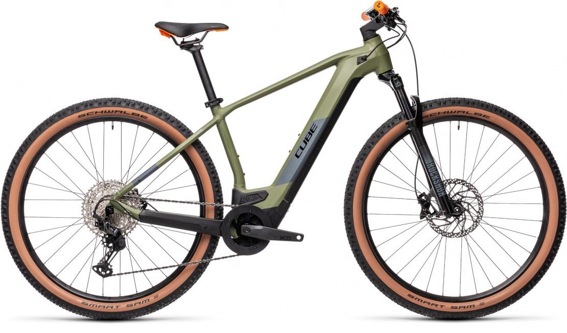 Cube Reaction Hybrid Race 625 29 E-Bike, Green & Orange 2021