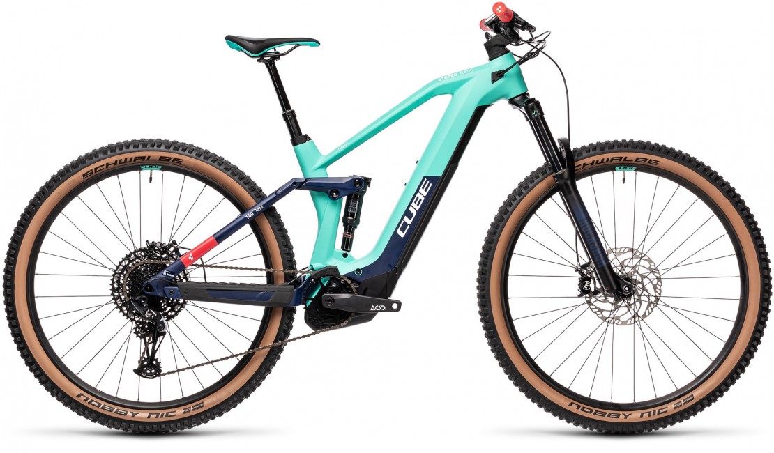 Cube Stereo Hybrid 140 HPC Race 625 Team 2021 Mountain Bike Electric Bike (click to zoom)