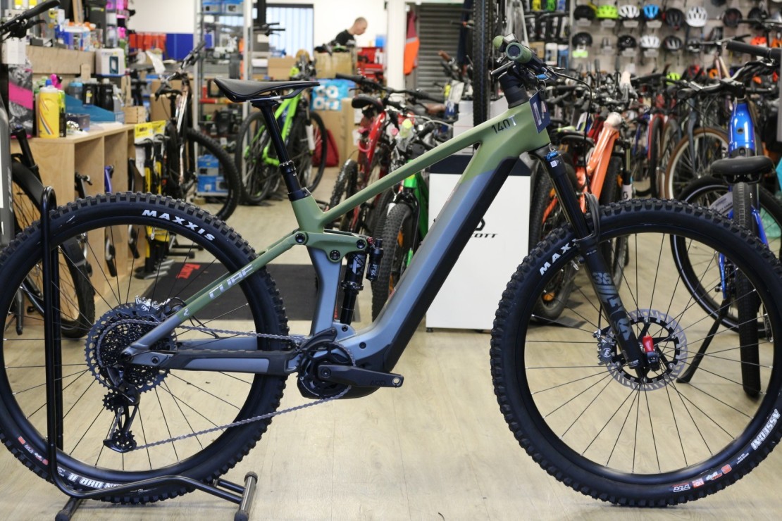 Cube Stereo Hybrid 140 HPC TM 29 2022 Electric Mountain Bike Damian Harris Cycles E-bike specialist, Cardiff UK