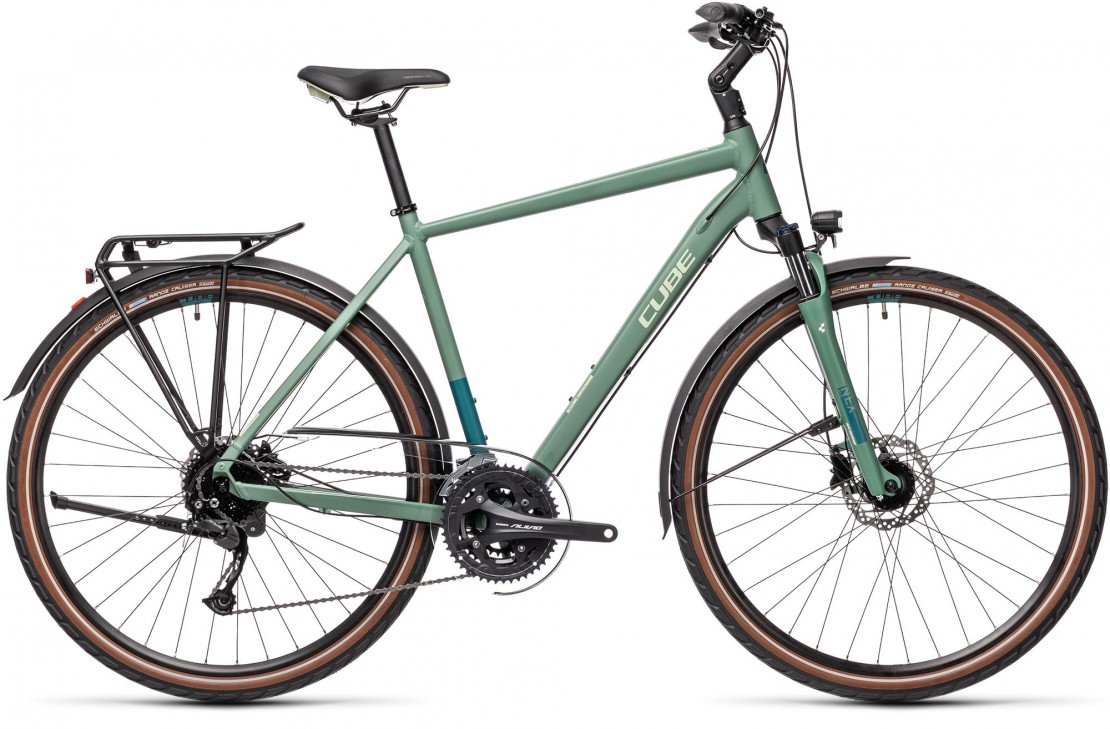 Cube Touring EXC Hybrid Bike , Green Blue & Blue Green 2021