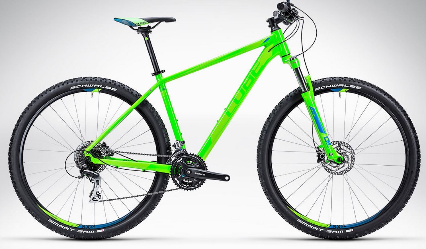 cube mountain bike green
