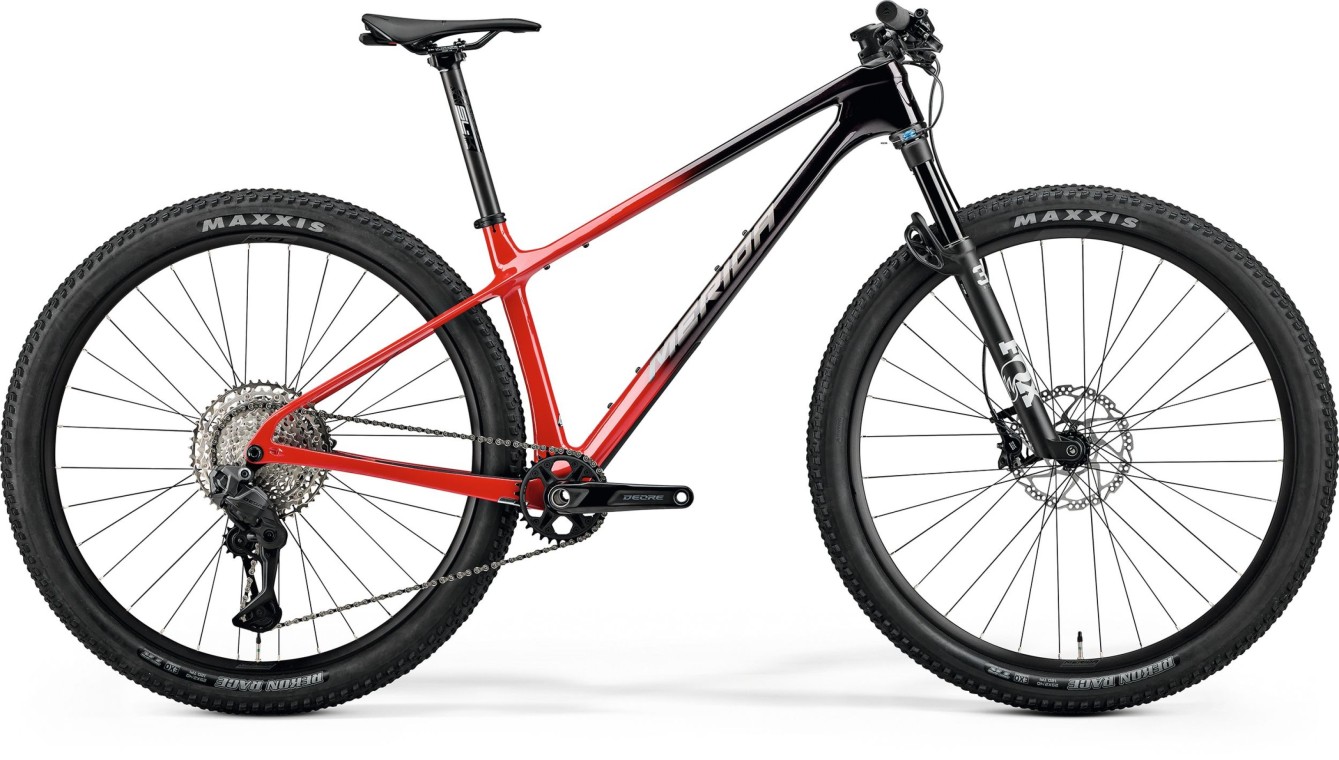 Merida Big Nine 7000 - Black-Red Warm Slate Grey - MY26 2026 Mountain Bike (click to zoom)