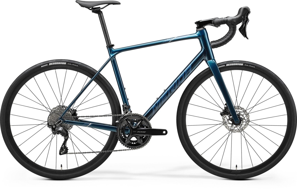 Merida Scultura Endurance 400 Aluminium Road Bike, Teal Silver-blue 2025