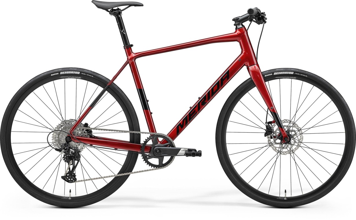 Merida Speeder 500 Aluminium Hybrid, Dark Red Black 2025