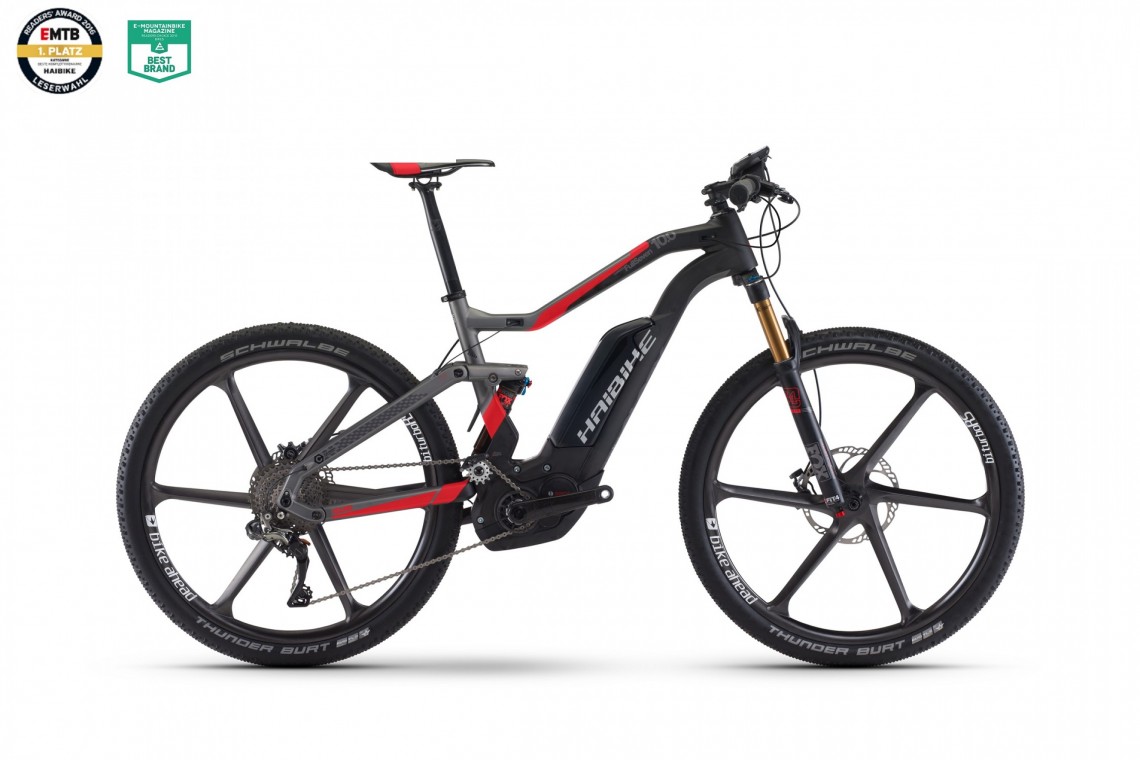 Haibike XDURO FullSeven Carbon 10.0 500 2017 Electric Bike (click to zoom)
