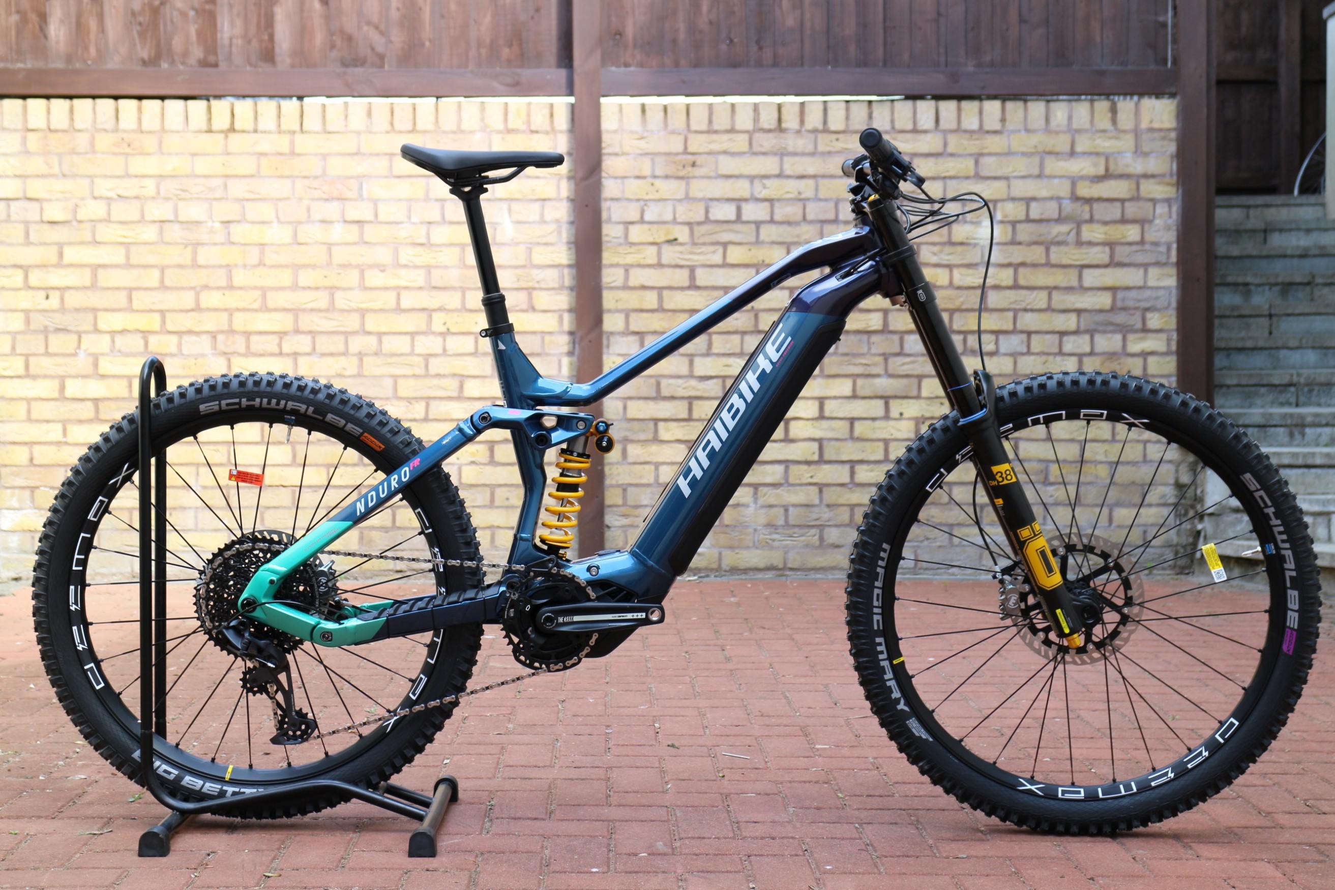 Haibike Nduro 8 Freeride 2023 Electric Mountain Bike, Damian Harris Cycles