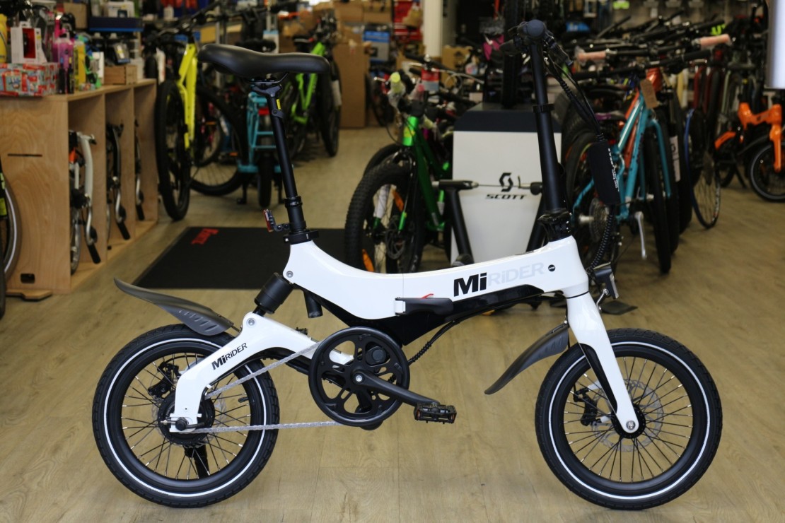 MiRider One White 2023 Folding Bike Electric  (click to zoom)