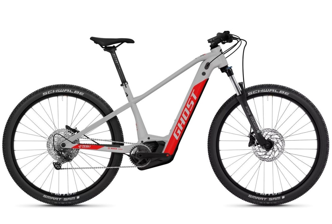 Ghost E-Teru B Advanced Electric Hardtail in Light Grey 2025 Electric Mountain Bike (click to zoom)