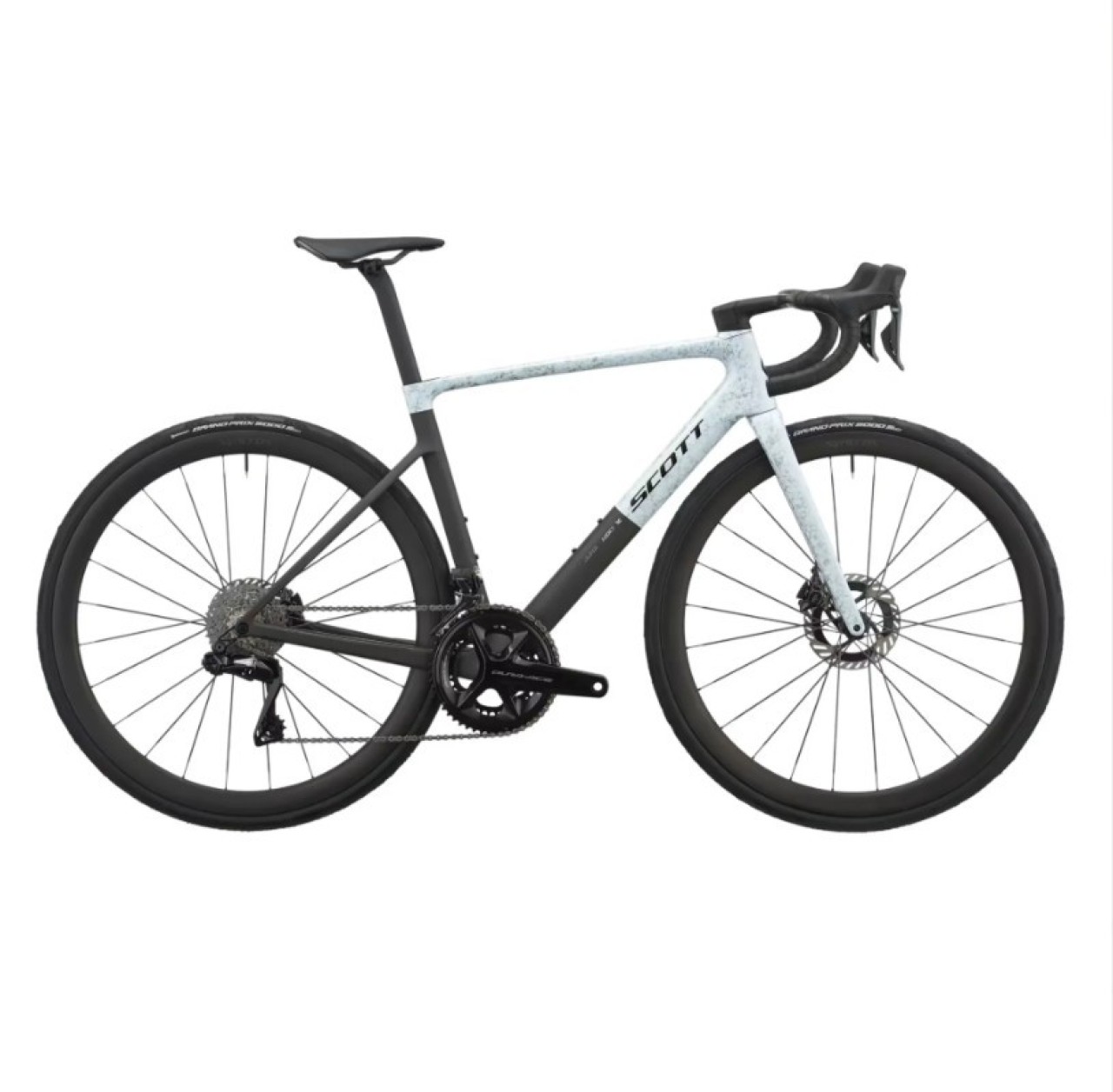 Scott Addict RC Pro Carbon - Rush White-Carbon Black 2027 Road Bike (click to zoom)