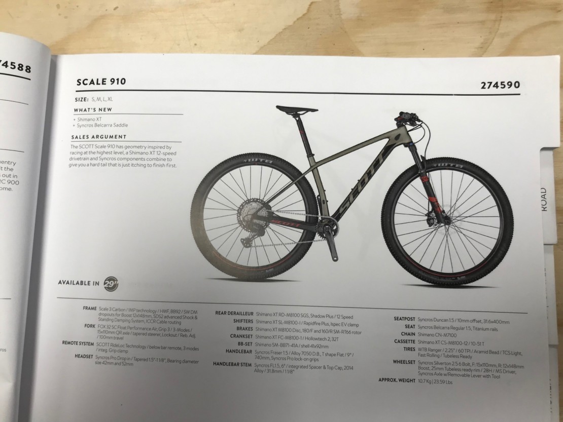 scott scale 910 29er 2014