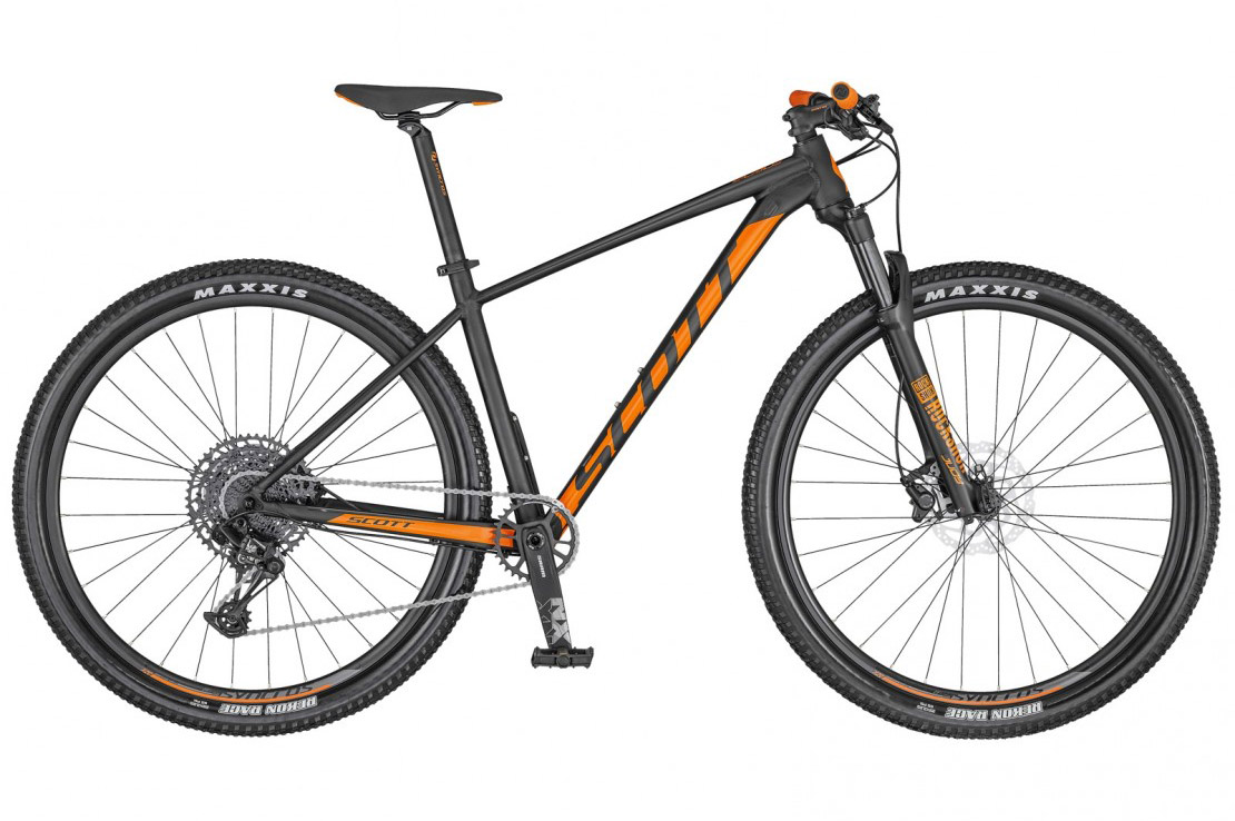 scott mountain bike orange and black