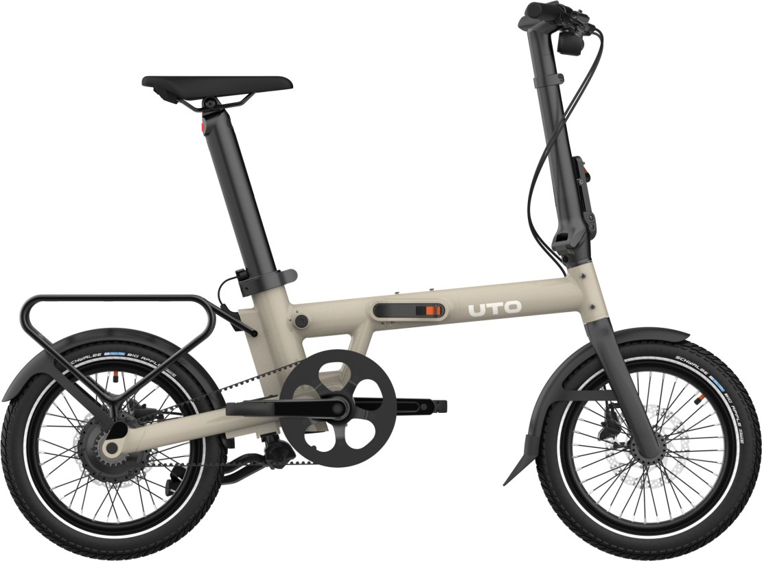 UTO Morning PRO16 Electric With Belt Drive 2026 Folding Bike  (click to zoom)