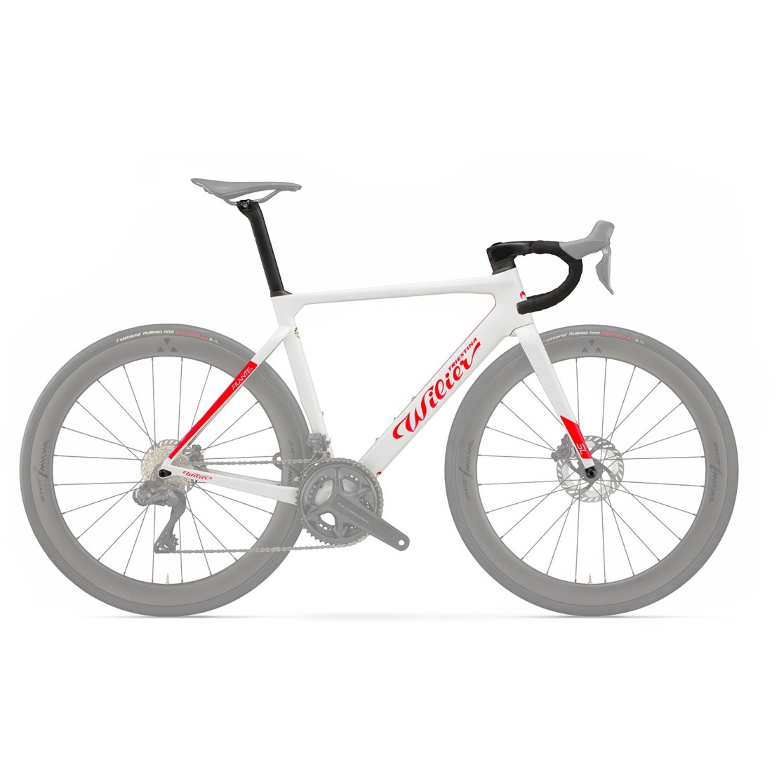 Wilier Filante SL White-Red Frameset 2025 Road Frame  (click to zoom)