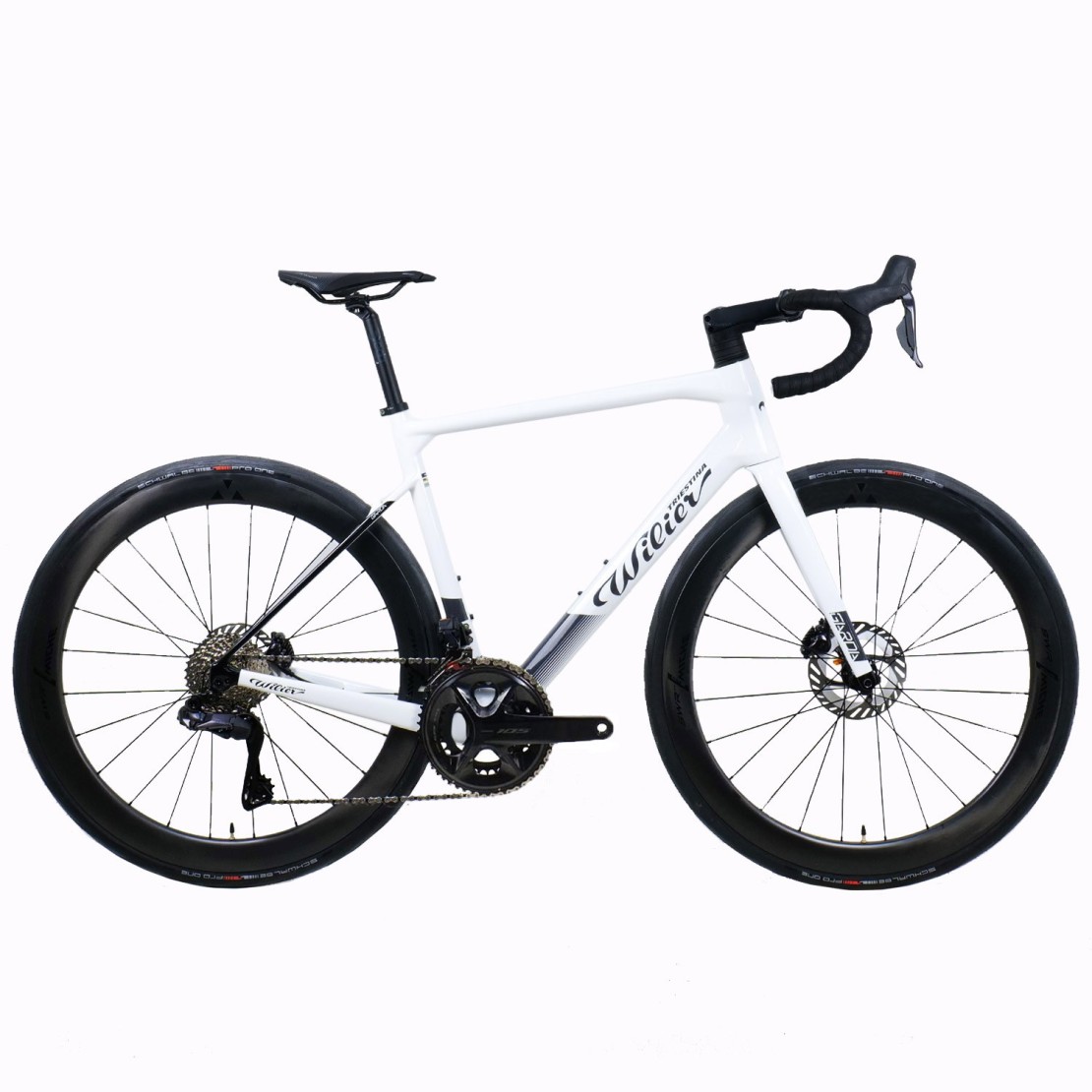Wilier Garda 105 12x SWR White-Black Bike 2025 Road Bike (click to zoom)