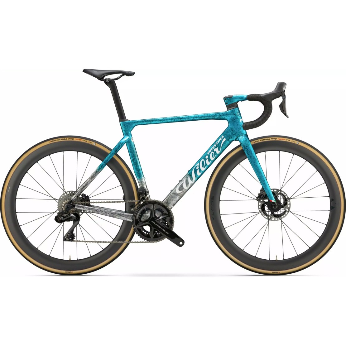 Wilier Triestina Filante SLR Disc Shimano Ultegra R8170 Di2 + Kleos 50 2025 Road Bike (click to zoom)
